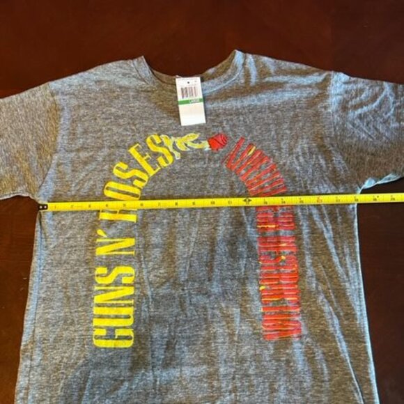Guns N Roses T-Shirt appetite for destruction graphic both sides heather gray - Picture 4 of 9